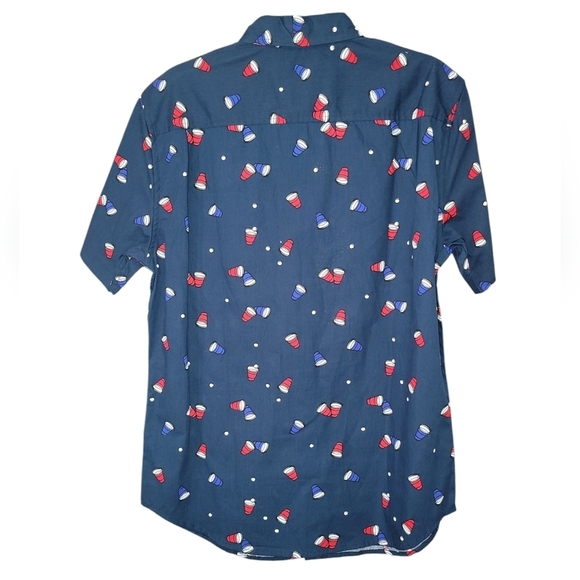 Matix Men's Navy Blue Patterned Shirt - Picture 6 of 7